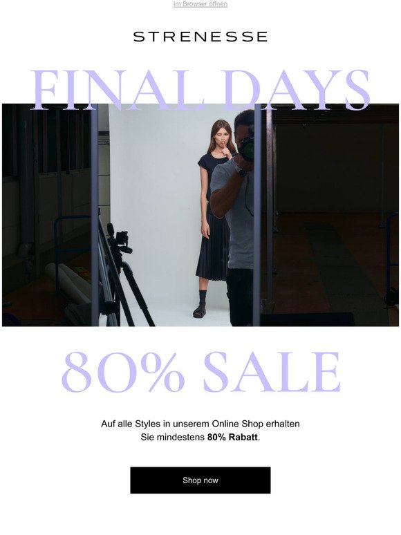 Final Days - 80% Sale