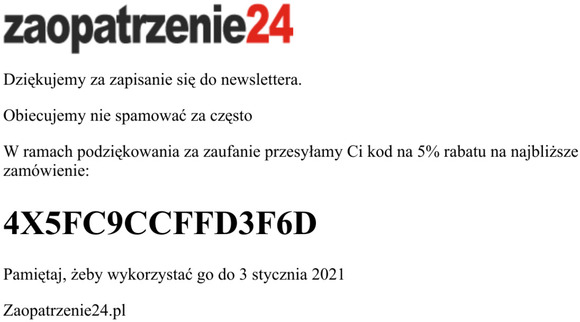 Zapis do newslettera