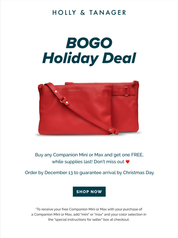 BOGO Holiday Deal Going on Now