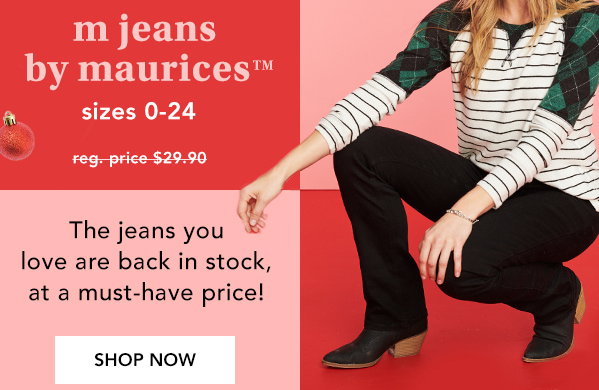 maurices.com: Doorbuster: $19 jeans 