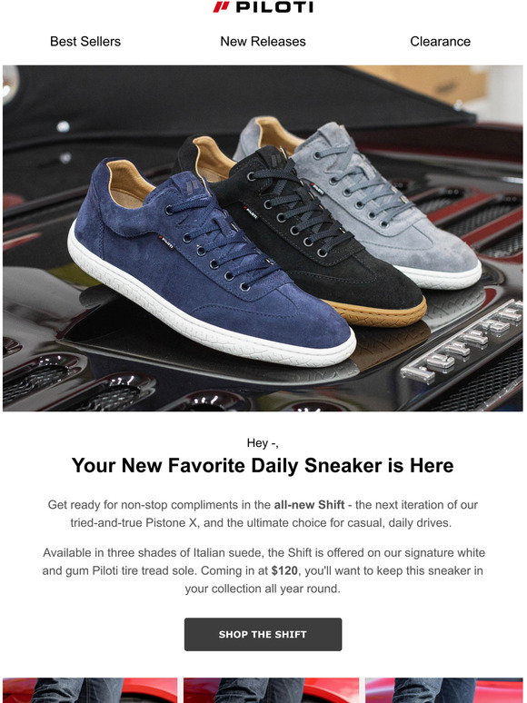 Piloti: 👟 JUST LAUNCHED: The Shift Sneaker is Here! | Milled