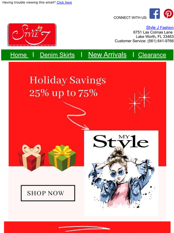 Holiday Savings 25% up to 75% Discount!