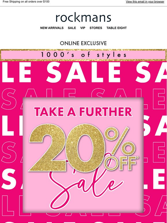 Sale is ON SALE 💥