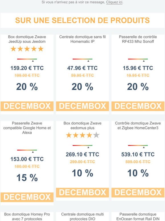 ❄️ DECEMBOX ! Jusqu'à 20% de remise sur les box domotiques Homey, eedomus...