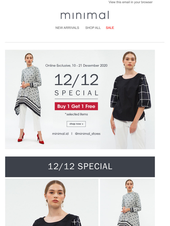 😱 12/12 SPECIAL: BUY 1 GET 1 FREE