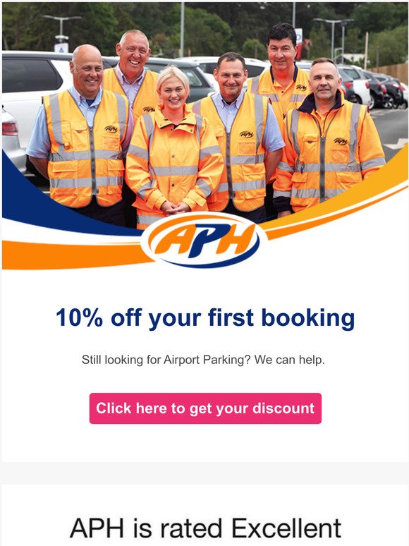 10% off your first booking