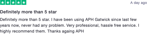 APH Trustpilot Review 3