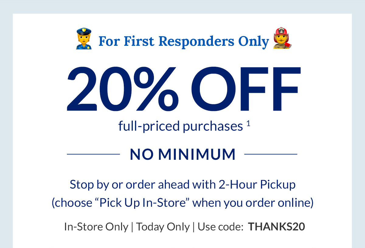 Vitamin Shoppe First Responders This 20 Off Is Just For You Milled