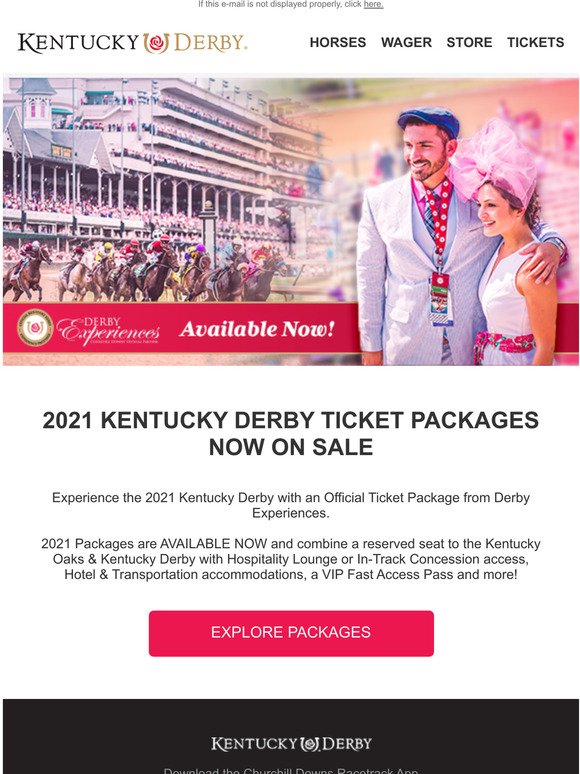 2021 Derby Ticket Packages Now On Sale