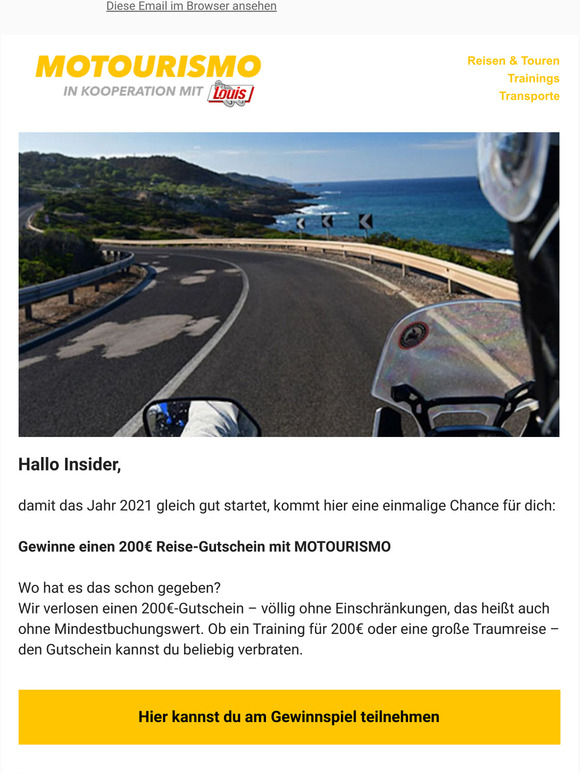 Neujahr-Special: 💸 200 € für dein nächstes Motorradabenteuer