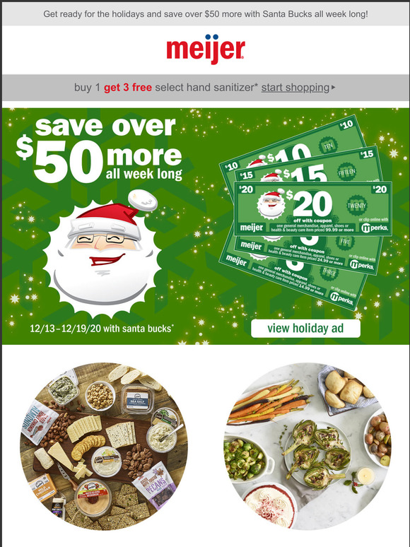 Meijer Santa Bucks are Back + Hot Holiday Deals Milled