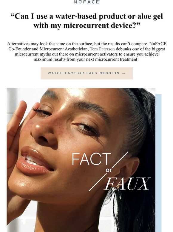 NuFACE: "Can I Use Aloe Vera with My Device?" | Milled