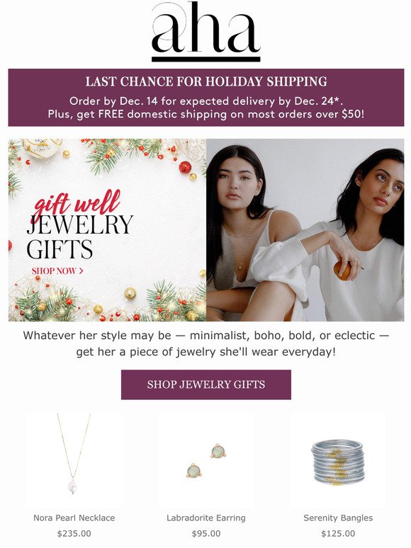 Last-minute jewelry gifts ✨