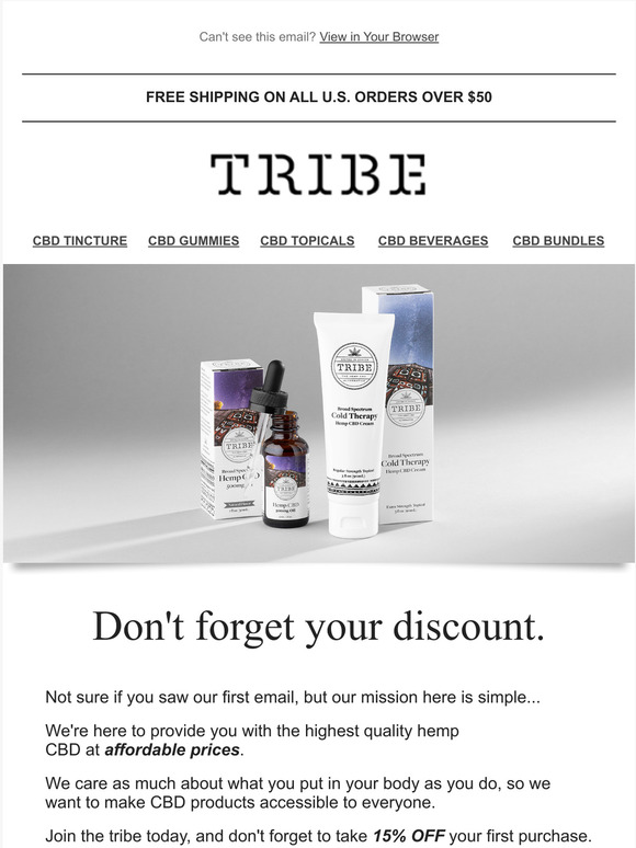 Don't forget your Discount 🌿