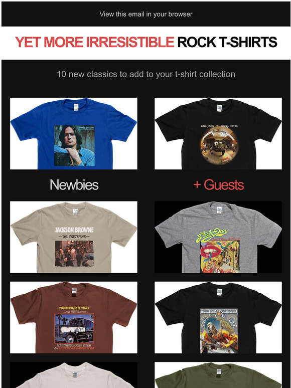 DJ Tees: Yet more irresistible rock t-shirts | Milled
