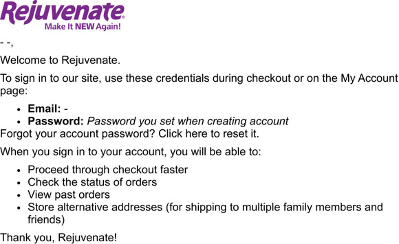 Welcome to Rejuvenate