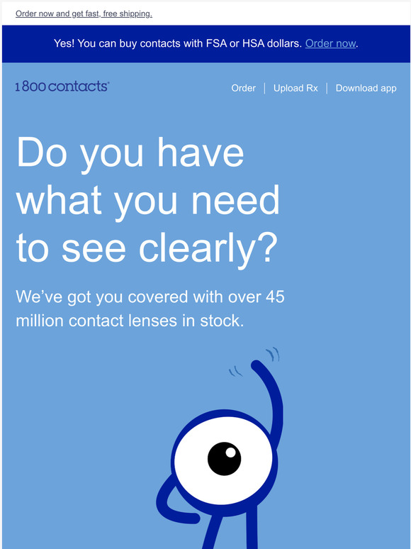 1800 CONTACTS You still need contacts Milled