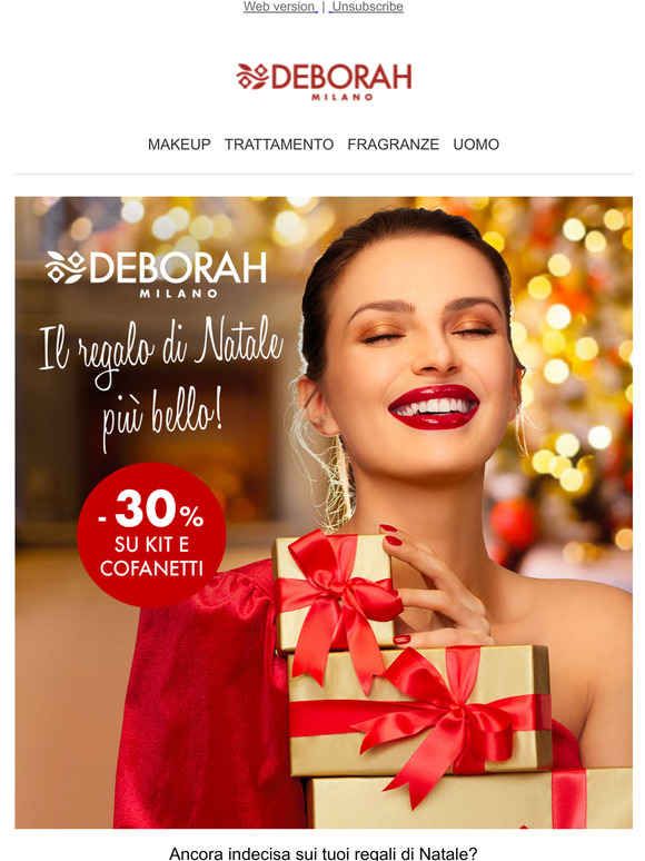  -30% su Kit e Cofanetti con Deborah Milano