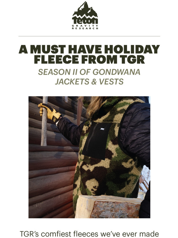 Teton Gravity Research Holiday Must Have Season II of Gondwana Jackets & Vests Now Available