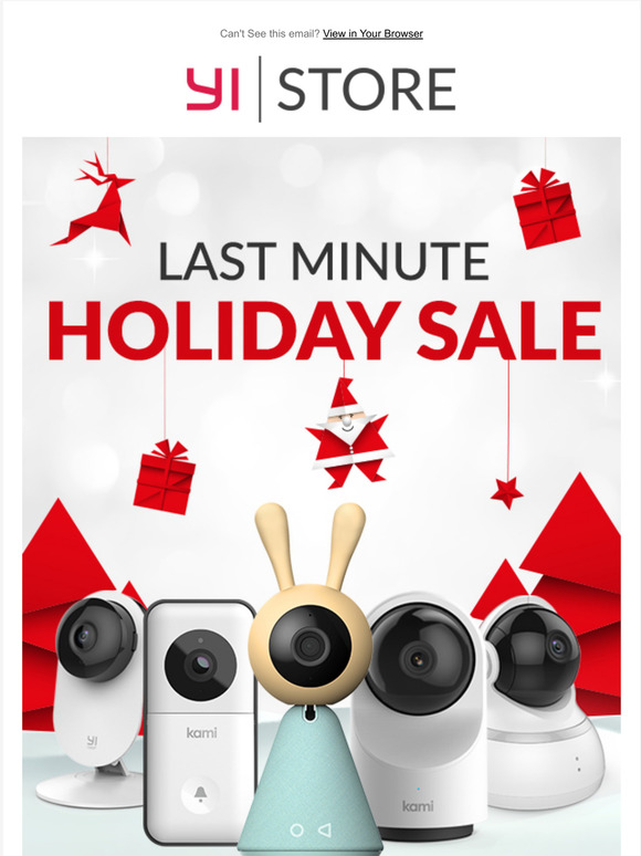 Time is Running Out on YI Last Minute Holiday Sale ❄️ ⏱