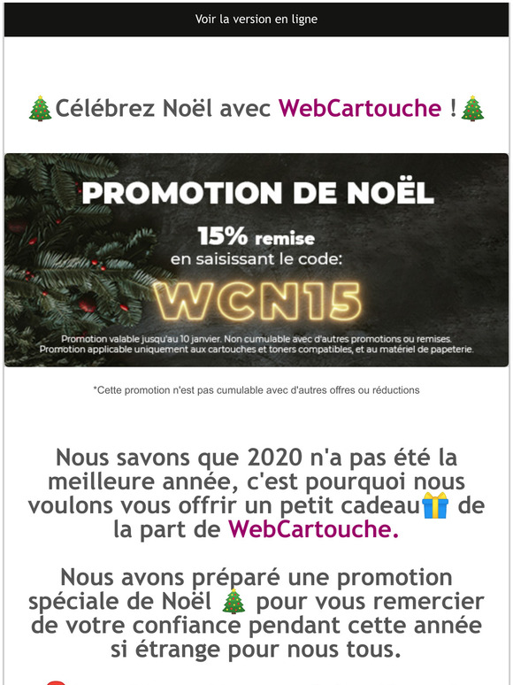 🎄Promo Noël🎄15 % de remise sur les compatibles et les produits de papeterie🎄