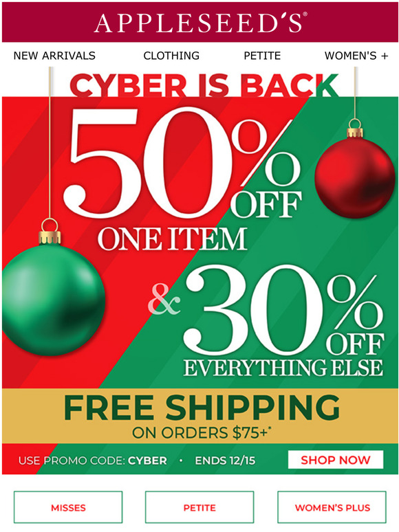 Appleseeds Perfect Presents 🎁 50 OFF 1 & 30 OFF the Rest of Your