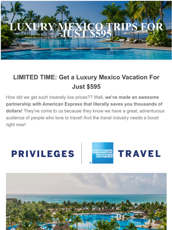 🎄 LUXURY MEXICO VACATION FOR JUST $595 🌴