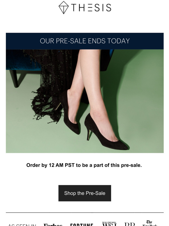 FINAL HOURS! Our pre-sale for the most comfortable high heels ends today! 👠