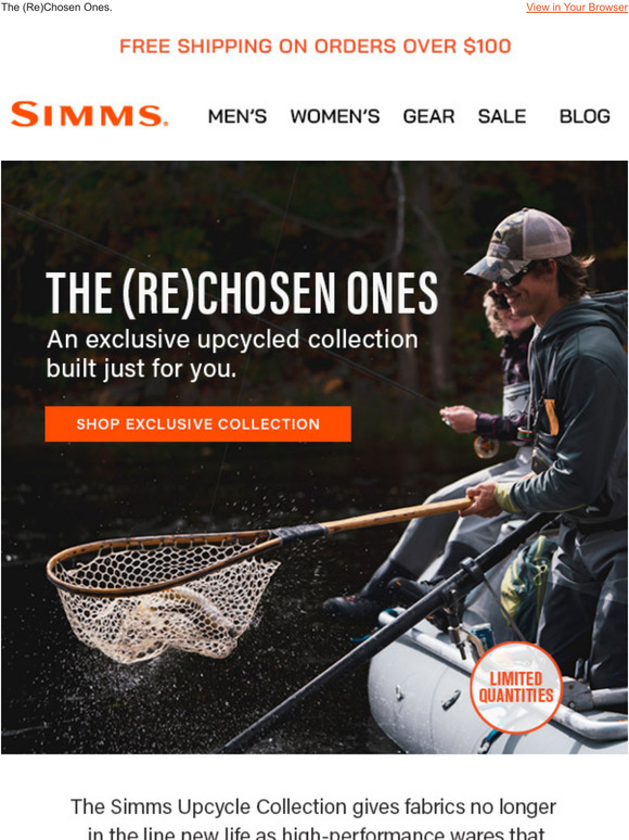 Simms Fishing Products Have A Look At Our Exclusive Upcycled