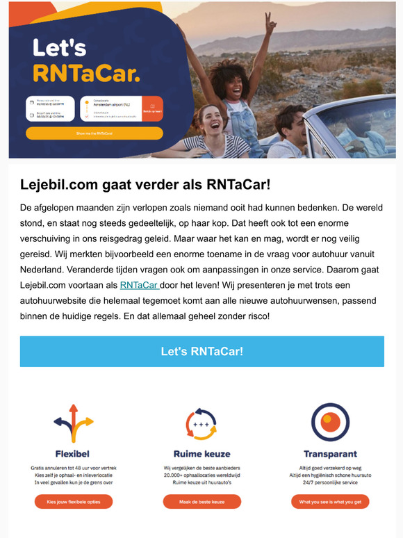 Lejebil.com gaat verder als RNTaCar.com!