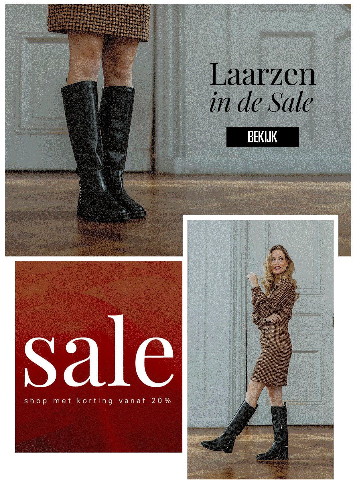 Zwarte Omoda Hoge Laarzen voor Dames in de SALE • 30% Korting! •  Dresscode.NL