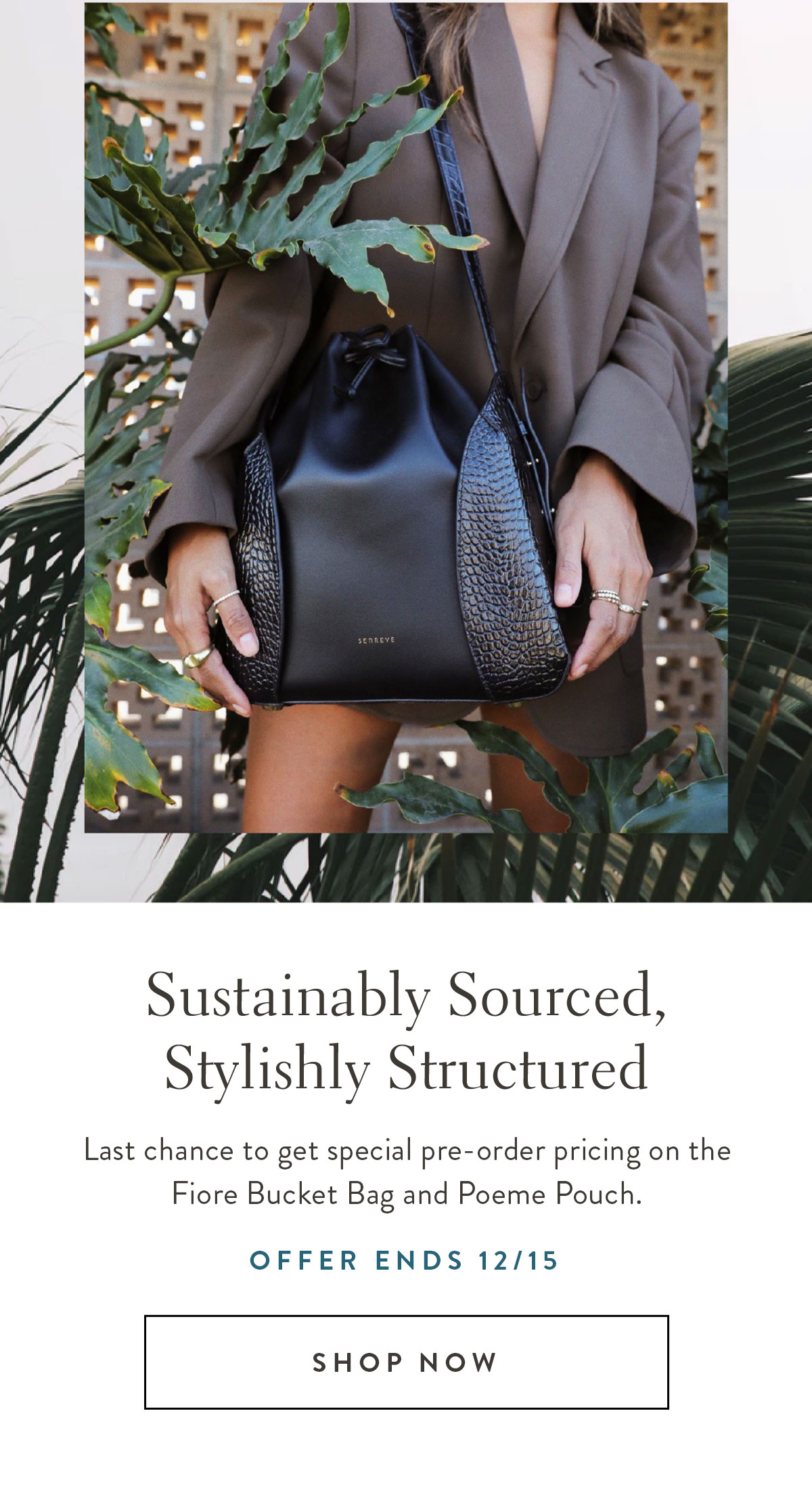 senreve bucket bag