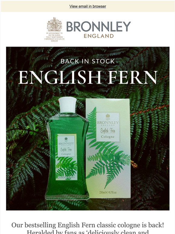 bronnley english fern cologne