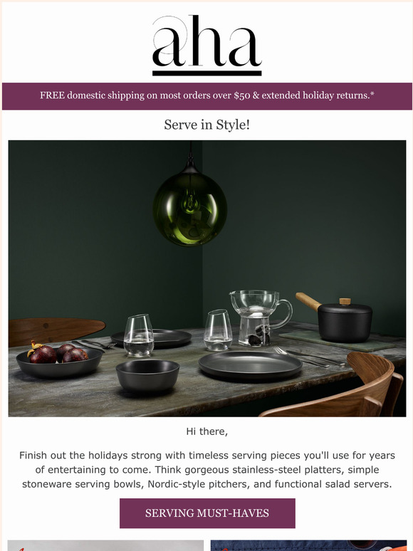 Serve up the holidays in style