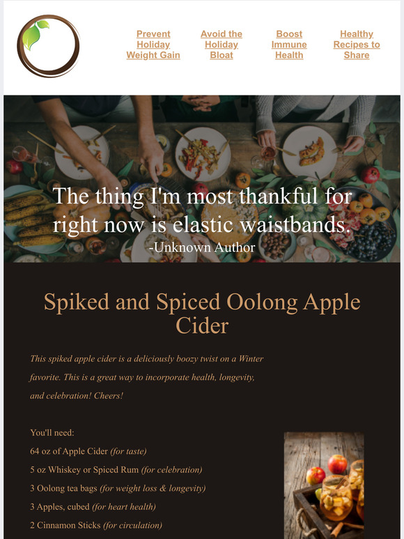 Spiced Oolong Apple Cider Recipe
