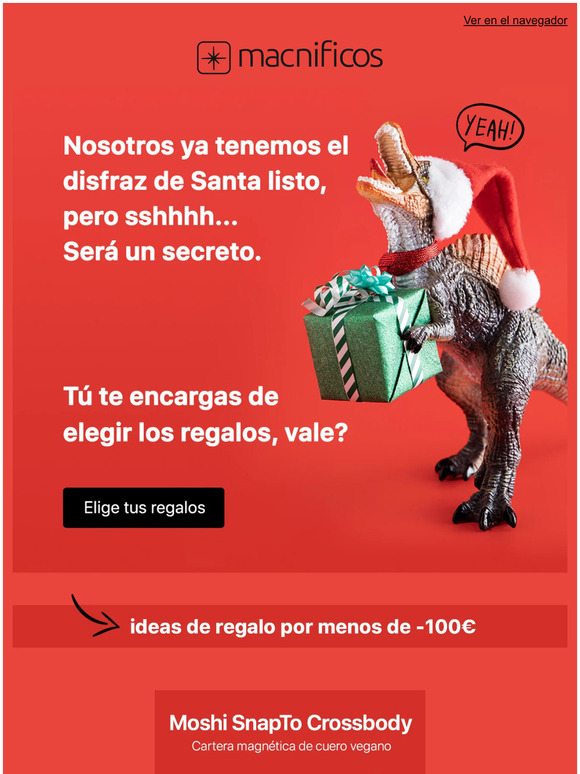 Tu eliges los regalos, nosotros nos encargamos de Santa