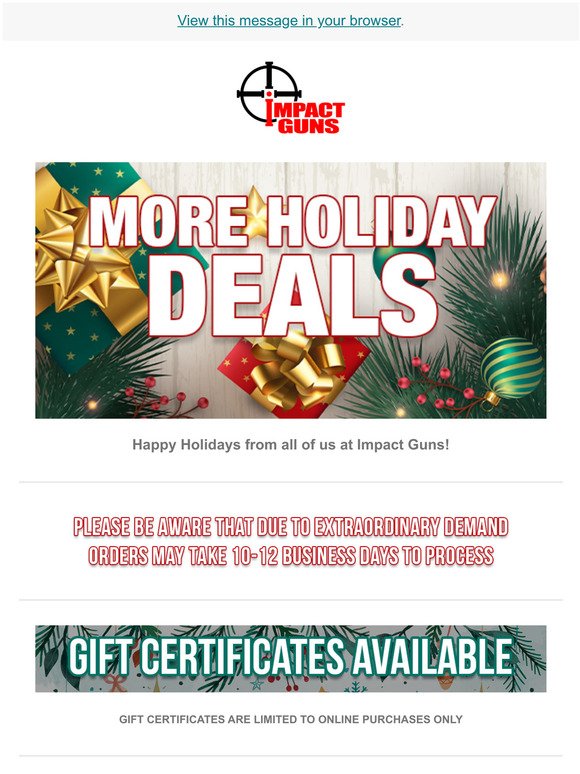 More Holiday Sales Before Christmas!