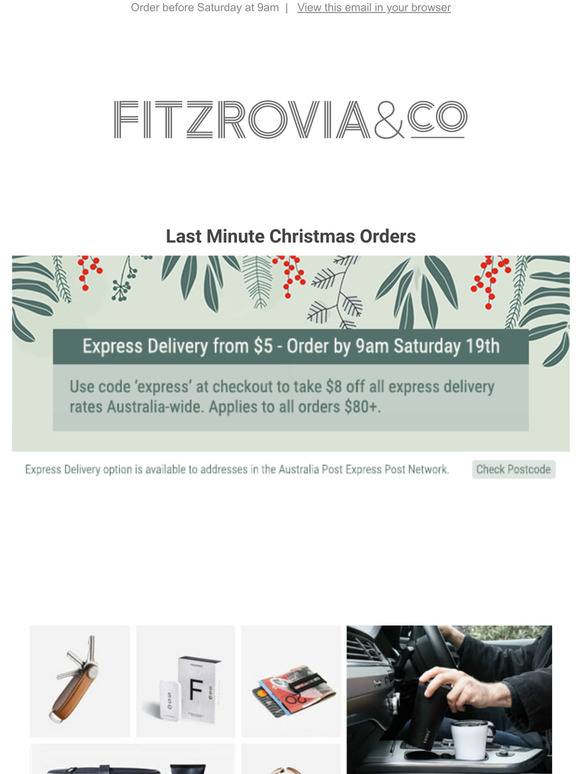Last Minute Christmas Orders - Express Delivery from $5