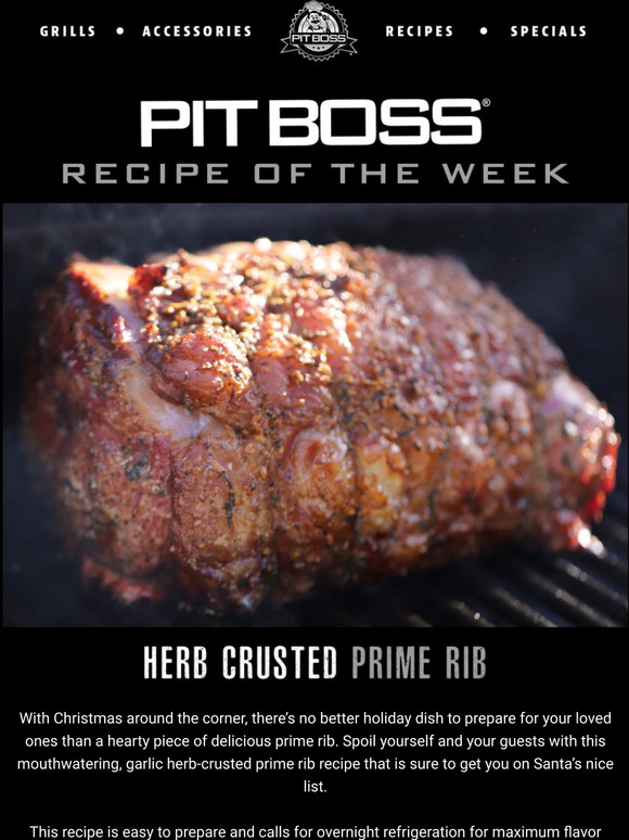 Pit Boss Grills Nothing Like Prime Rib For The Holidays? Milled