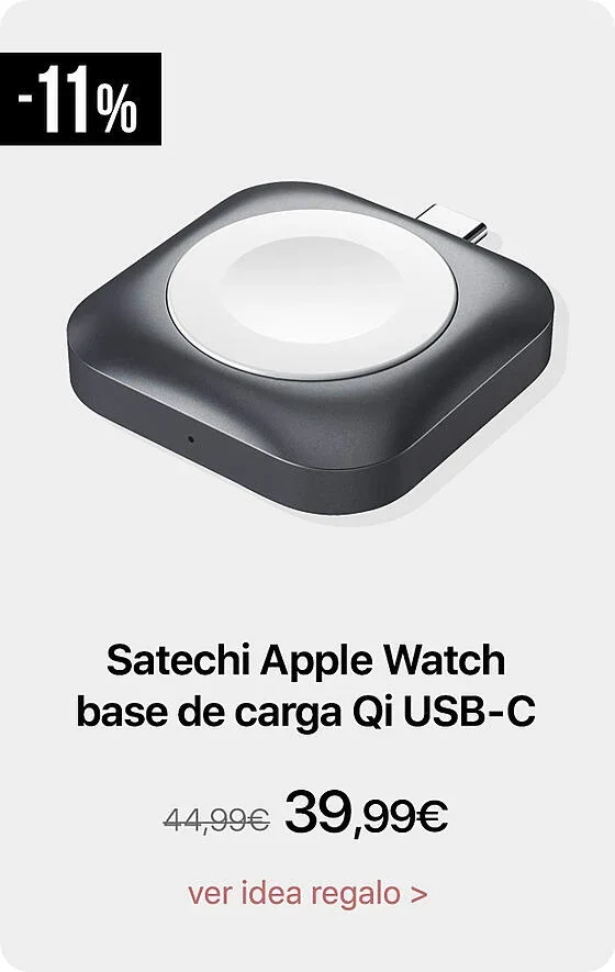 Satechi base de carga qi watch usb-c