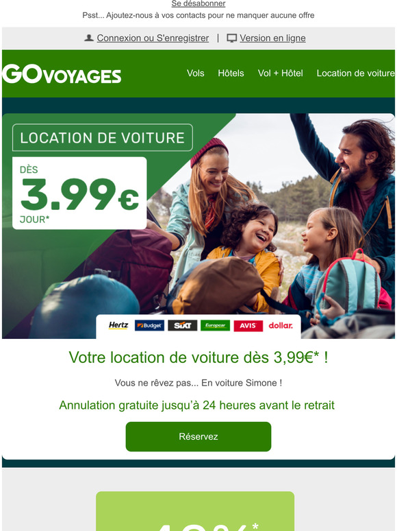 go voyage location voiture