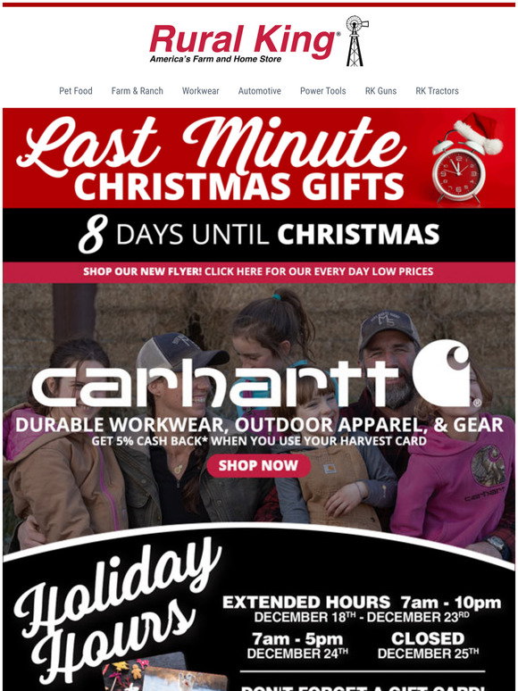 Rural Buy Carhartt Gear & Get a 20 RK Gift Card