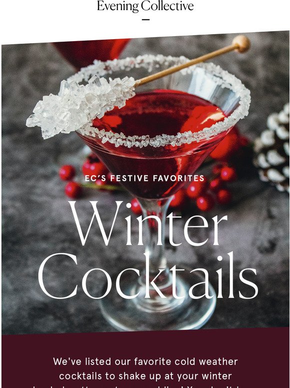Festive Favorites: Winter Cocktails 🍸