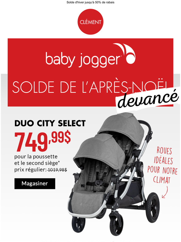 clement poussette double