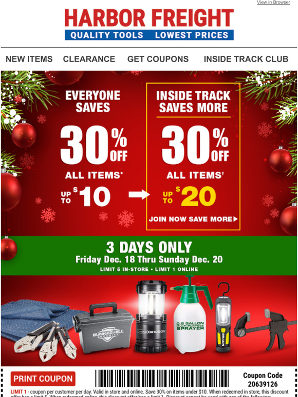 Harbor Freight Tools Email Newsletters Shop Sales Discounts And Coupon Codes Page 5