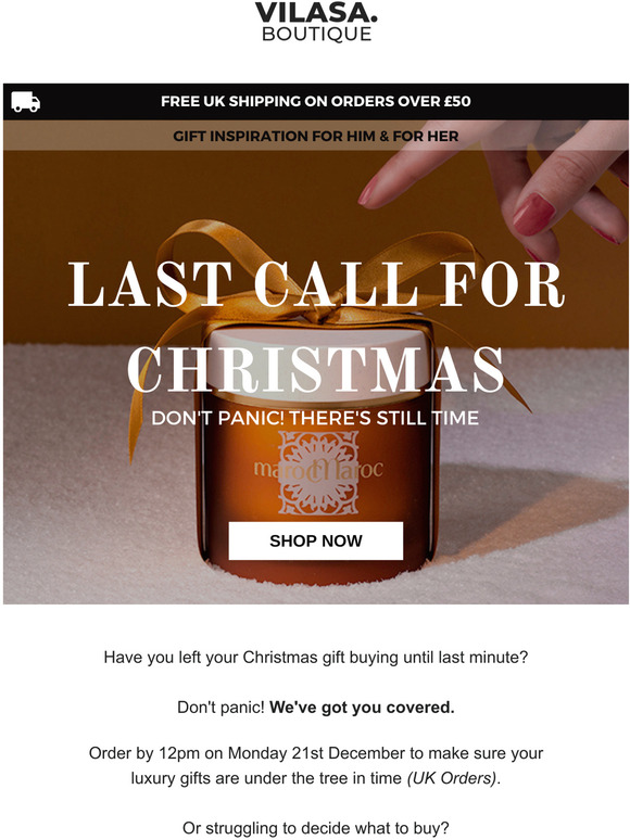 Last call for Christmas... 🎄