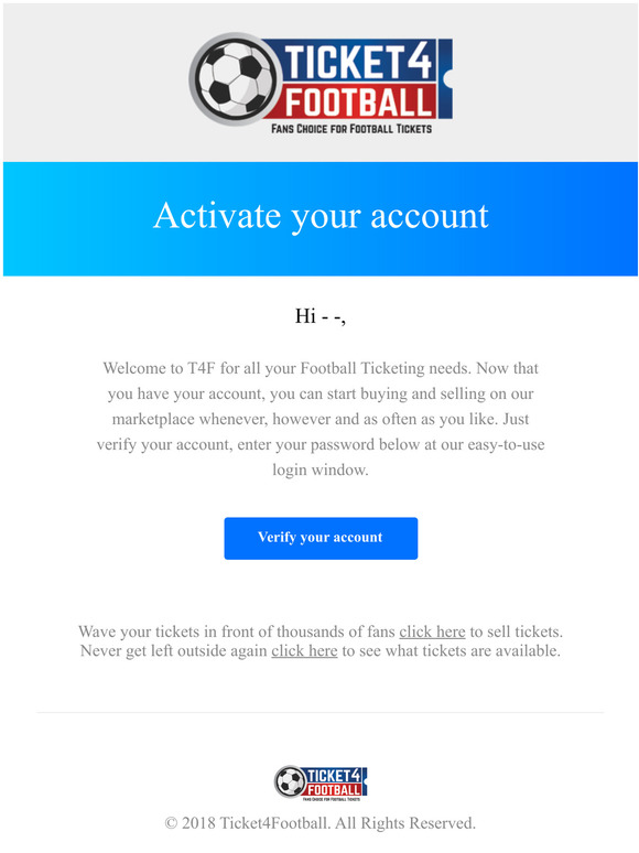Account activation