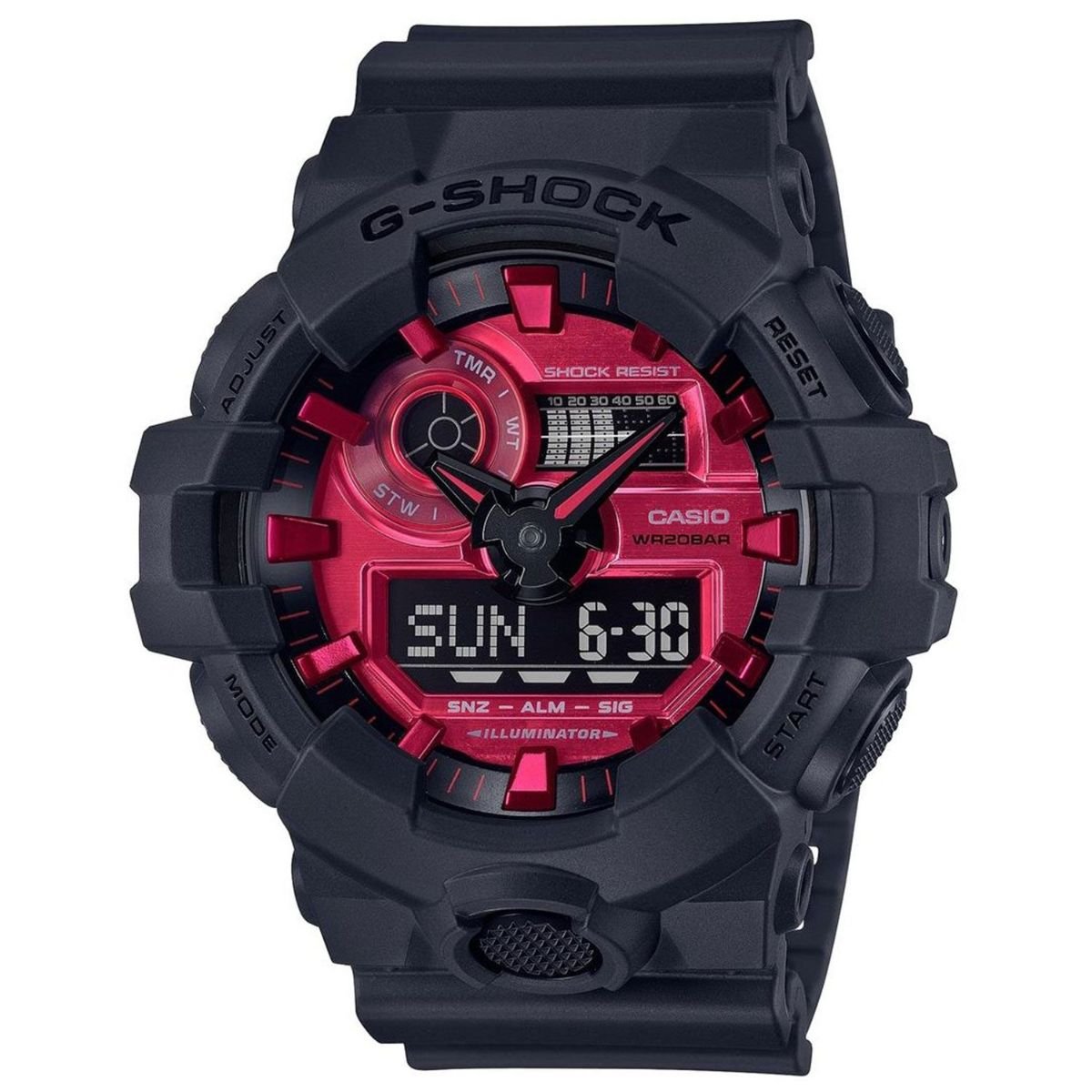 G-Shock Adrenalin Red Series Analog-Digital (Black)