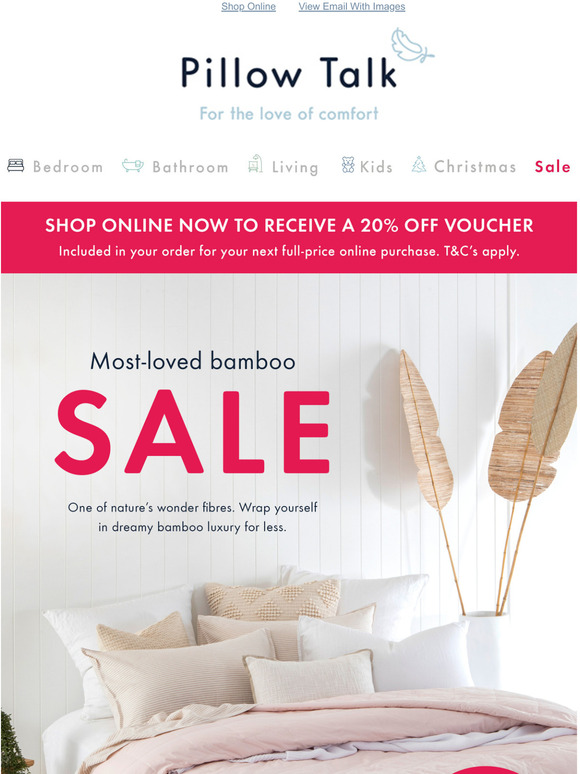 pillow talk bamboo sheets