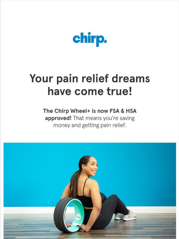 Chirp The Chirp Wheel+ Is FSA & HSA Approved! Milled